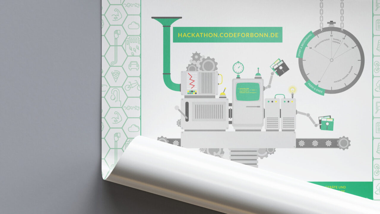 Code for Germany | OK LAB Bonn – Info-Plakat